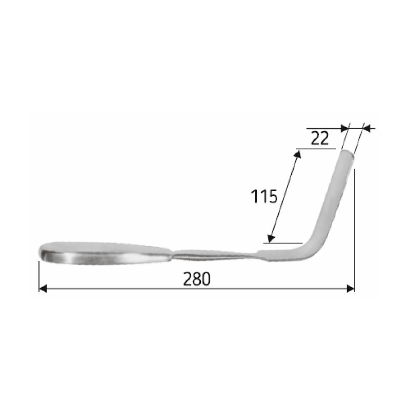 Гачок Ретрактор, Surgicon, 28cм. J-19-036
